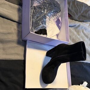 Steve Madden Black Ankle Boots